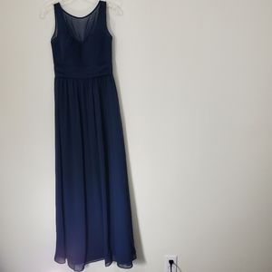 Bill Levkoff Navy Gown, Size 2